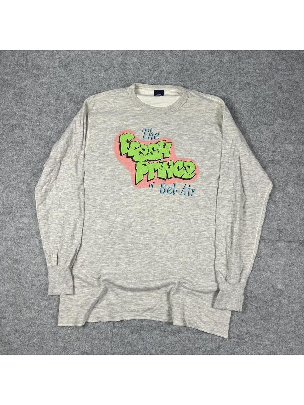 Vintage 90s Fresh Prince Of Bel Air Long Sleeve Thermal TV Show Promo Size XL